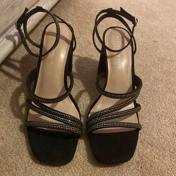 Kelly & Katie Black Rhinestone Heel - Picture 6 of 9